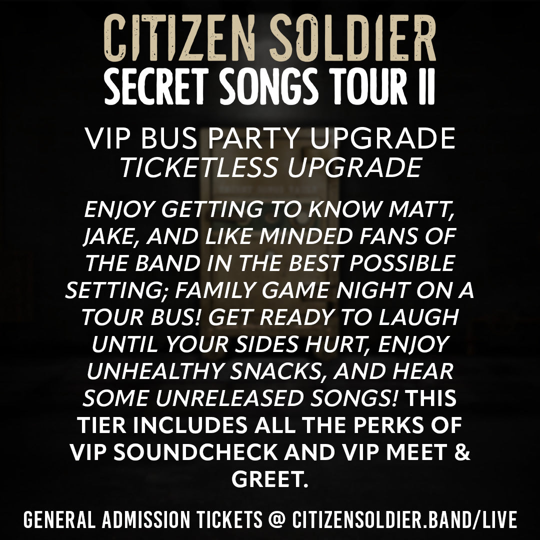 VIP UPGRADES – Citizen Soldier