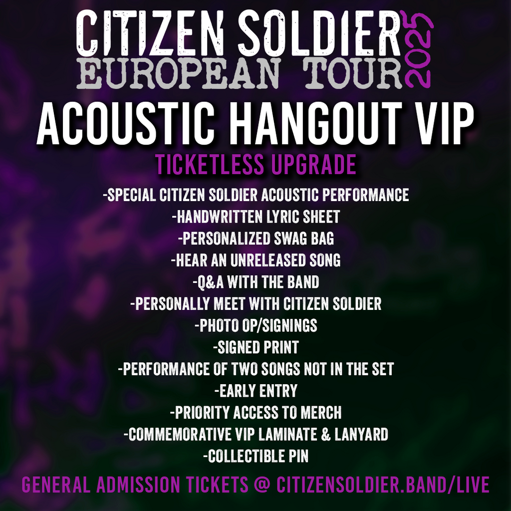 VIP Acoustic Hangout Upgrade - European Tour 2025