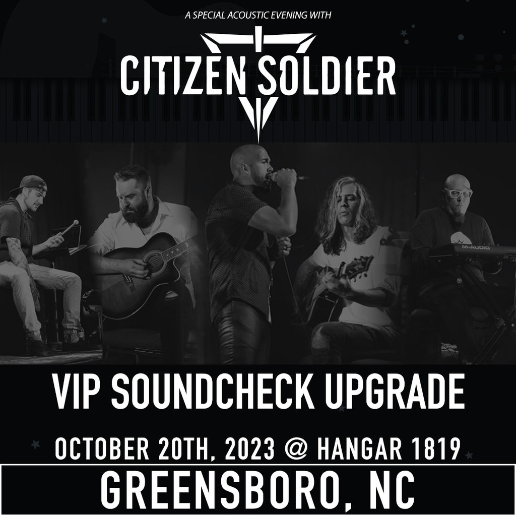 VIP SOUNDCHECK - October 20th, 2023 - Greensboro, NC (Hangar 1819)