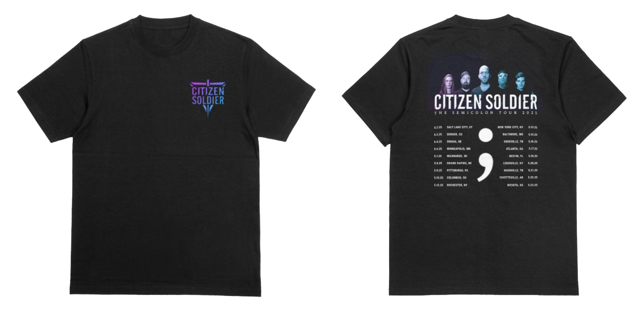 2025 Semicolon Tour T-shirt