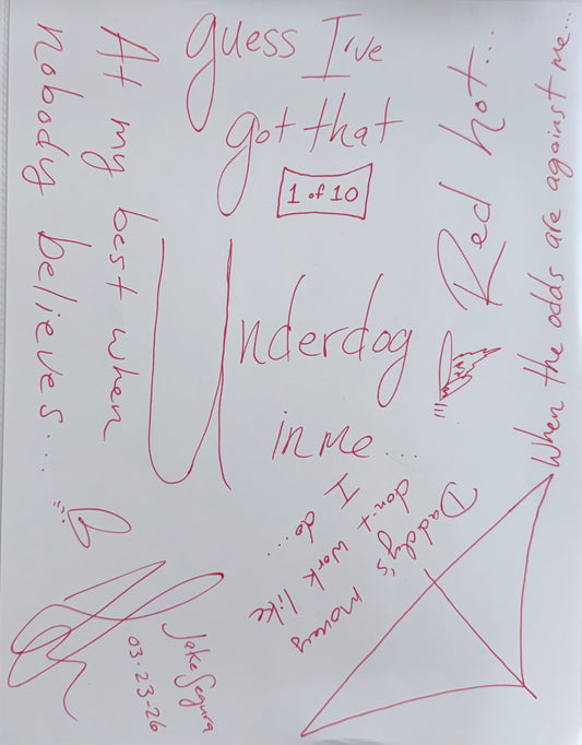 Underdog Lyric Sheet