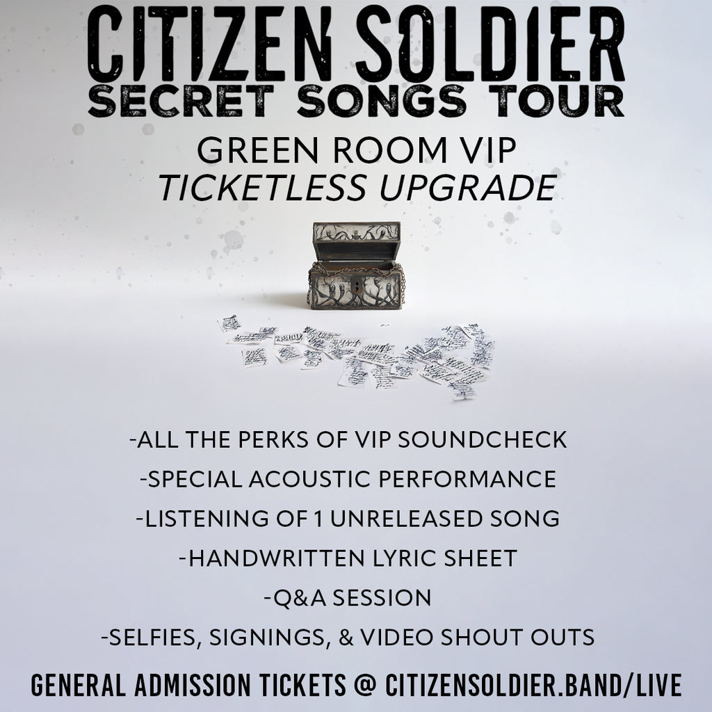 VIP Green Room Upgrade - Secret Songs Tour