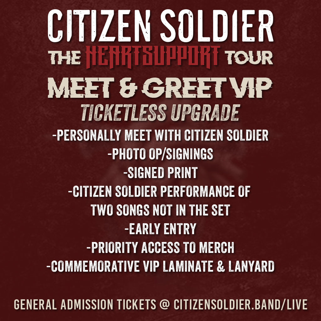 VIP Meet & Greet Upgrade - HeartSupport Tour