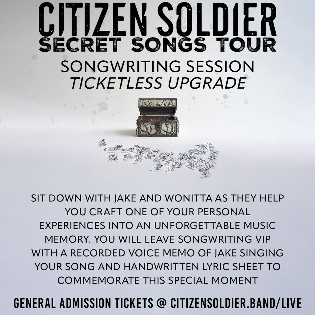 VIP Songwriting Session Upgrade - Secret Songs Tour