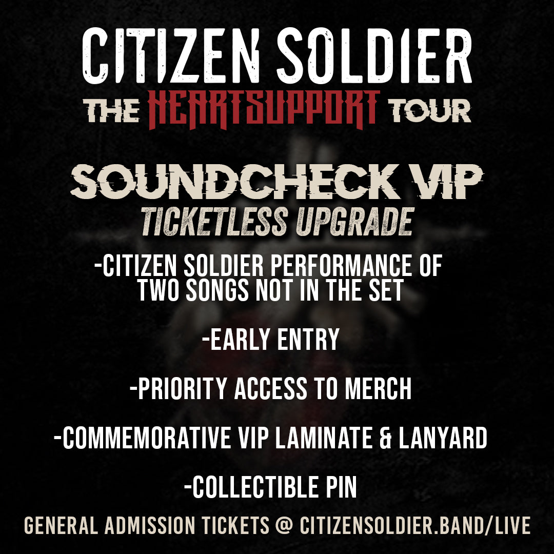 VIP Soundcheck Upgrade - HeartSupport Tour